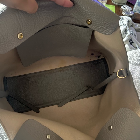 Cuyana Taupe Leather Tote Bag - Picture 2 of 5